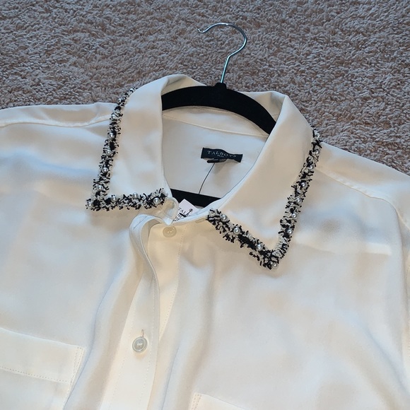 Talbots Embellished Collar Soft Shirt - Picture 4 of 6